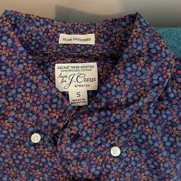 J. Crew Navy Floral Button-Up - Picture 2 of 4